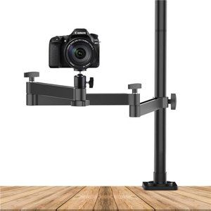 Camera Desk Mount Stand with Flexible Arm,  Aluminum Desk Mounting Stand
